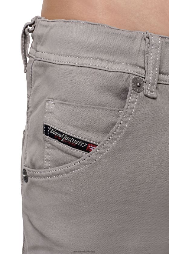 Diesel joggjeans d-krooshort hombres 4P44F369 vestir gris