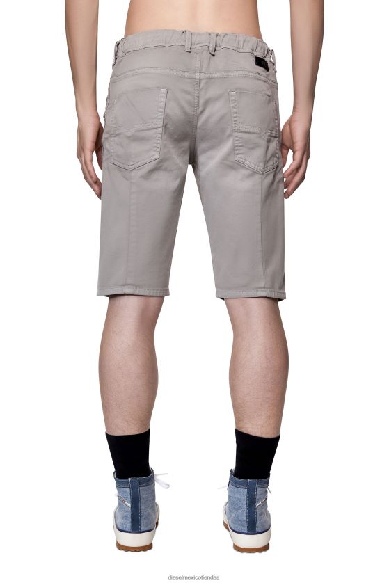 Diesel joggjeans d-krooshort hombres 4P44F369 vestir gris