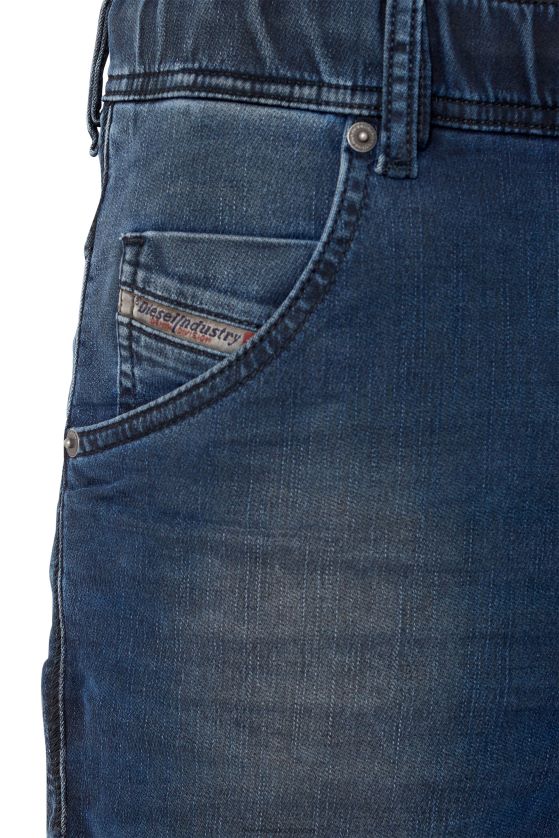 Diesel joggjeans d-krooshort hombres 4P44F422 vestir azul oscuro