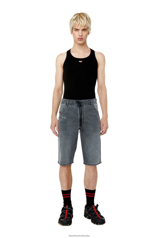 Diesel joggjeans d-krooshort-z hombres 4P44F373 vestir negro