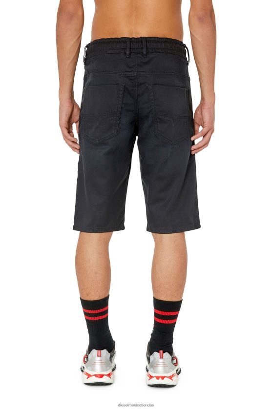 Diesel joggjeans d-krooshort-z hombres 4P44F394 vestir negro/gris oscuro