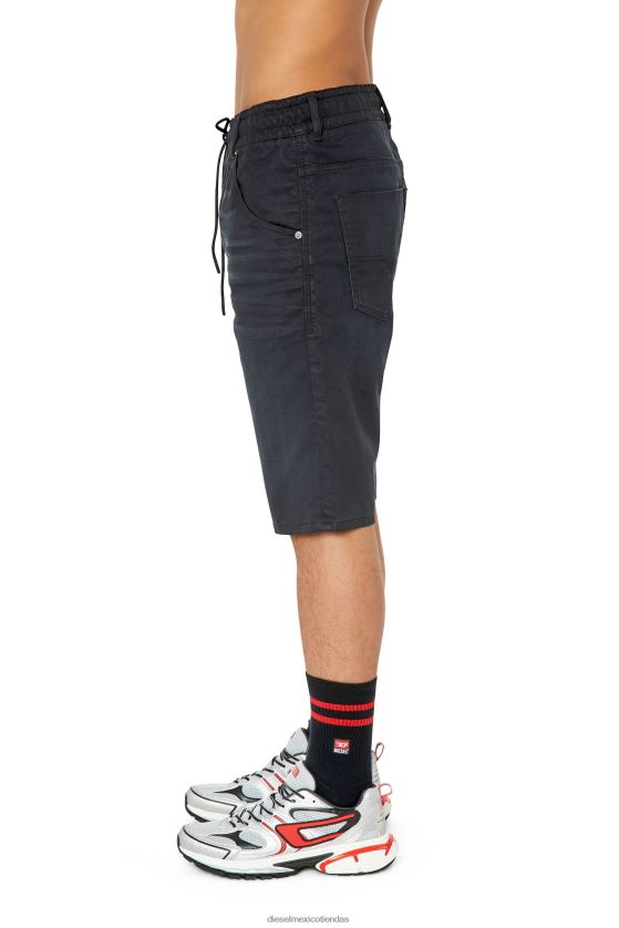 Diesel joggjeans d-krooshort-z hombres 4P44F394 vestir negro/gris oscuro