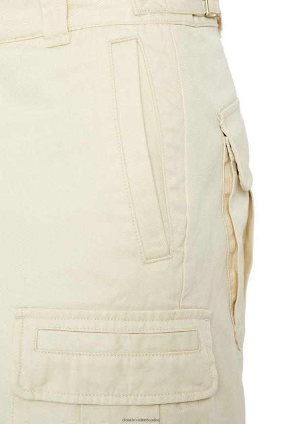 Diesel p-argy-corto hombres 4P44F416 vestir blanco