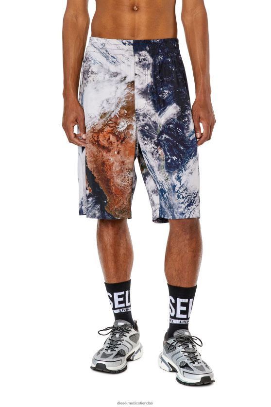 Diesel p-ferg-cmf hombres 4P44F358 vestir blanco negro
