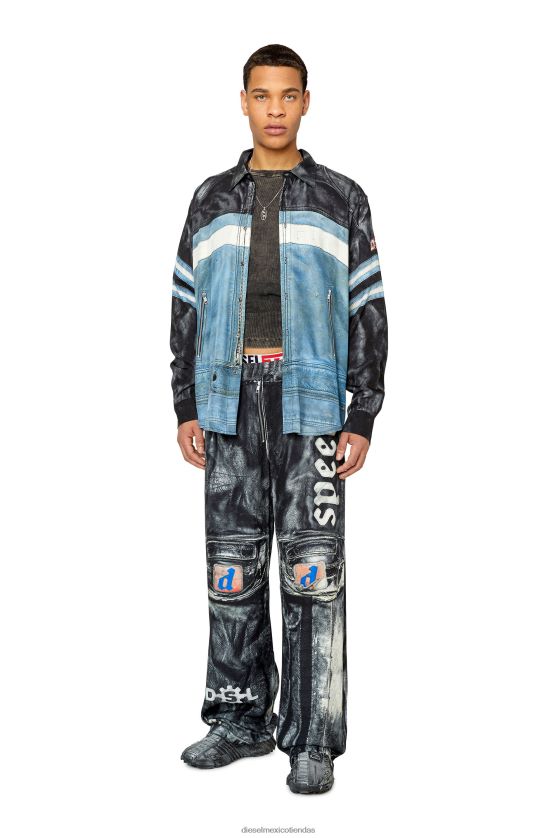 Diesel p-fergy-b hombres 4P44F409 vestir negro