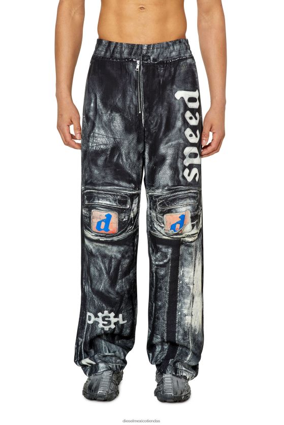 Diesel p-fergy-b hombres 4P44F409 vestir negro