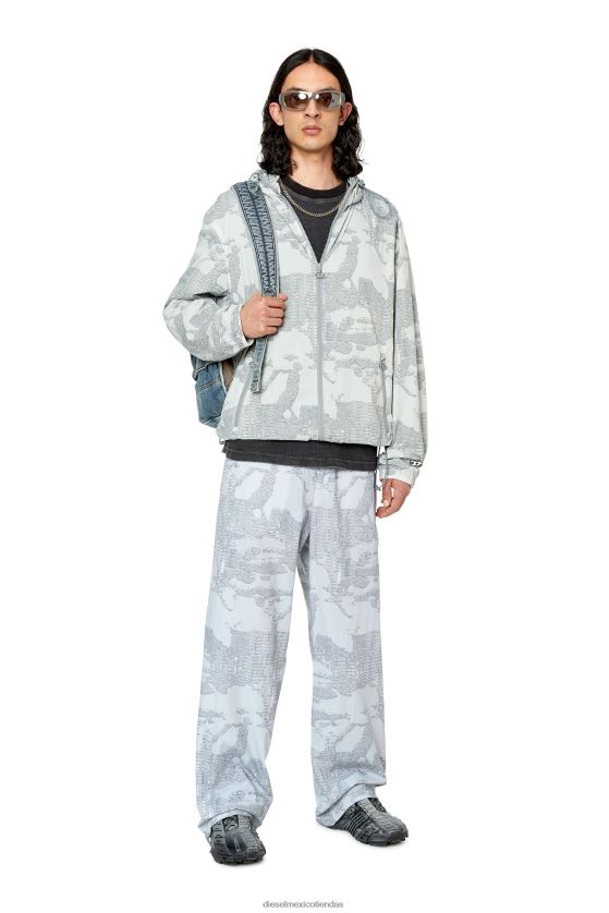 Diesel p-fergy-e hombres 4P44F406 vestir gris azulado