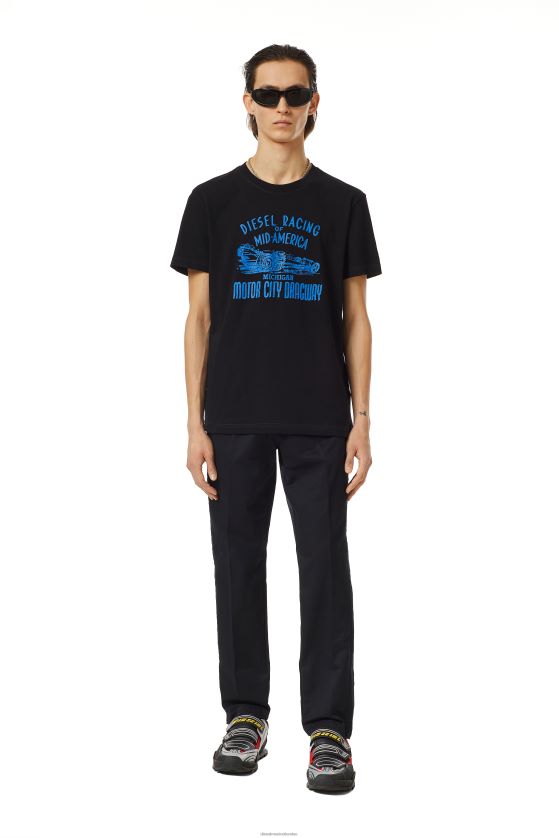 Diesel p-francis-cl hombres 4P44F418 vestir negro