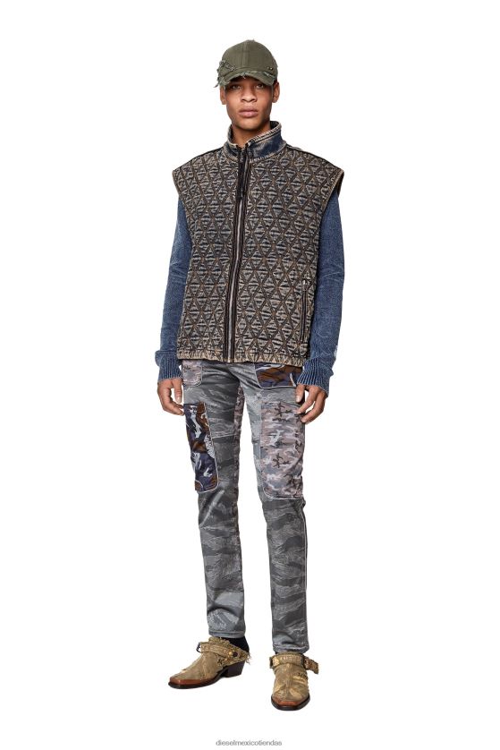 Diesel p-jose-cmf hombres 4P44F365 vestir gris marrón
