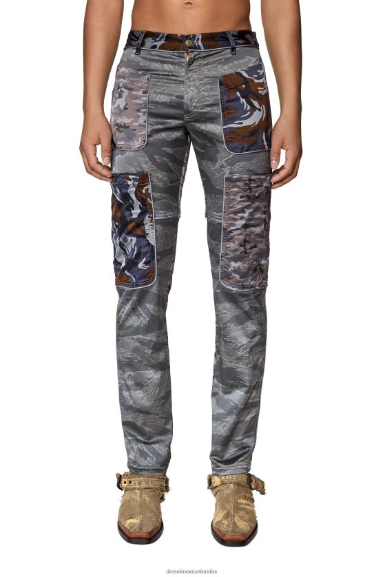 Diesel p-jose-cmf hombres 4P44F365 vestir gris marrón