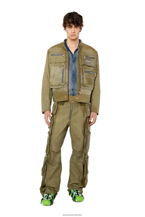 Diesel p-kon hombres 4P44F412 vestir verde militar