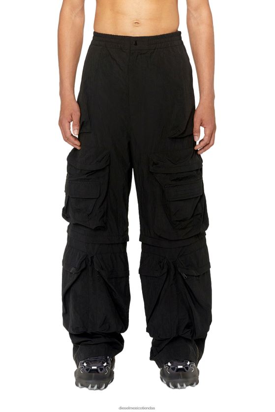 Diesel p-mancha hombres 4P44F349 vestir negro