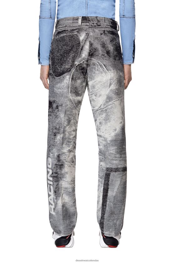 Diesel p-ono hombres 4P44F364 vestir gris