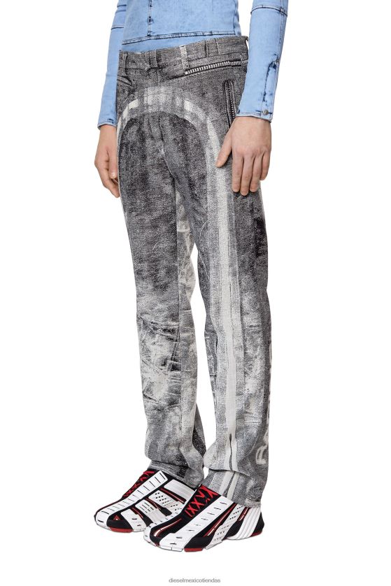 Diesel p-ono hombres 4P44F364 vestir gris