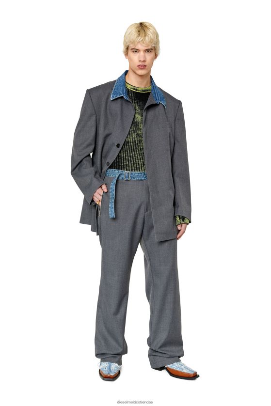 Diesel p-oro-a hombres 4P44F342 vestir gris oscuro