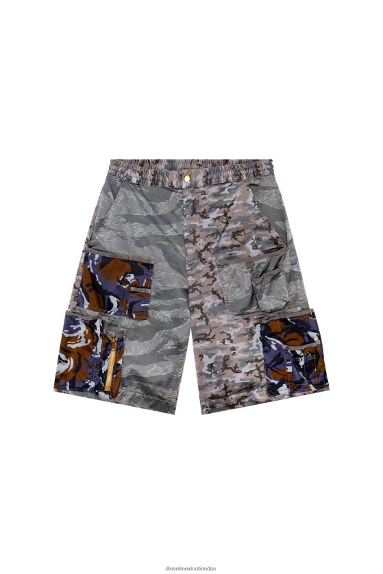 Diesel p-pierre-cmf hombres 4P44F337 vestir marrón gris