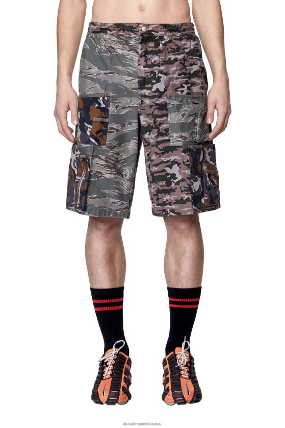 Diesel p-pierre-cmf hombres 4P44F337 vestir marrón gris