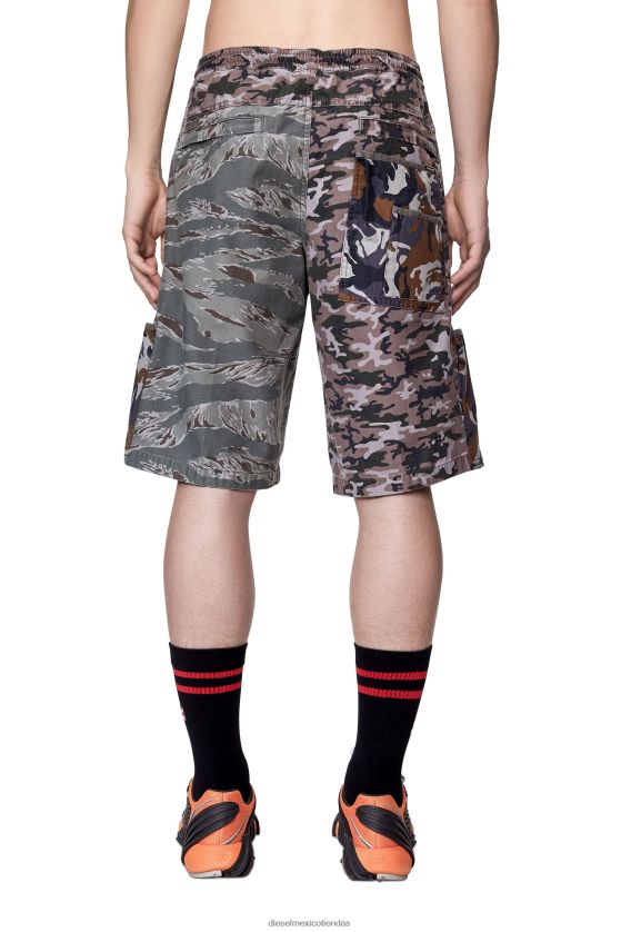 Diesel p-pierre-cmf hombres 4P44F337 vestir marrón gris