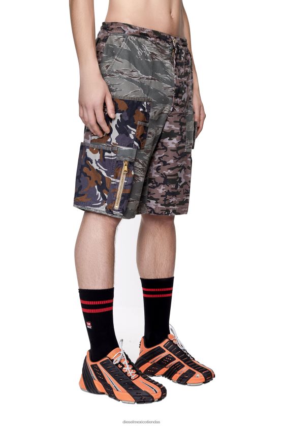 Diesel p-pierre-cmf hombres 4P44F337 vestir marrón gris