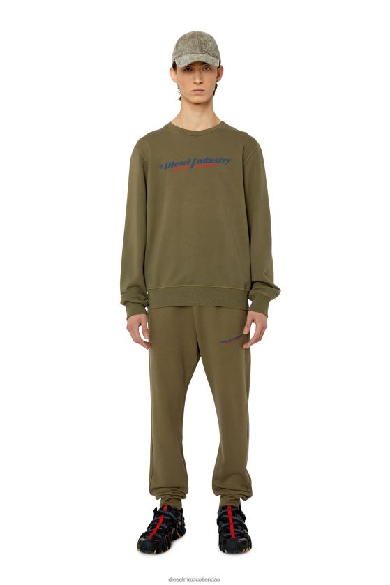 Diesel p-tary-ind hombres 4P44F423 vestir verde militar