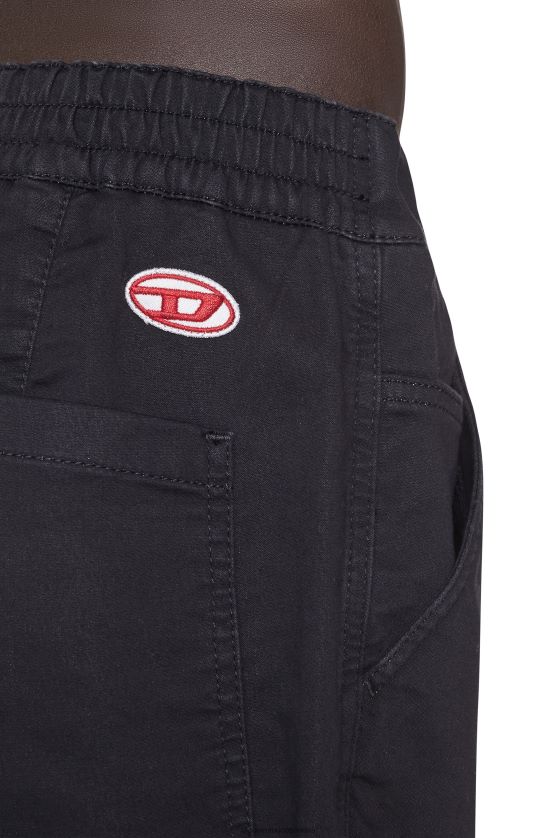 Diesel shorts chinos joggjeans de d-krooley hombres 4P44F383 vestir negro/gris oscuro