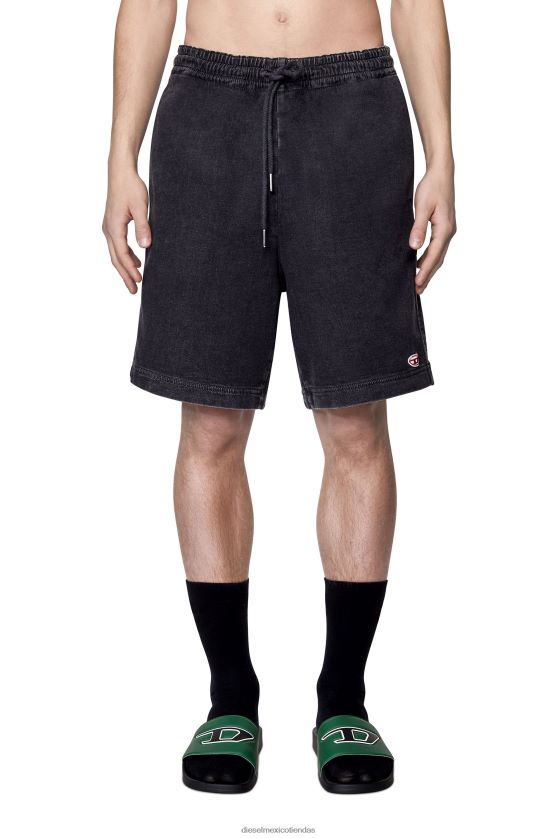 Diesel shorts de mezclilla deportivos d-boxy hombres 4P44F386 vestir negro/gris oscuro