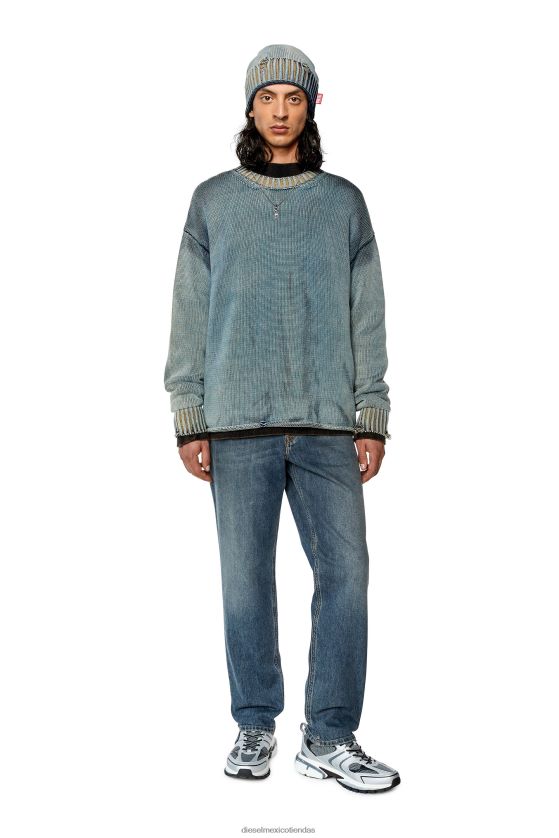 Diesel vaqueros tapered 2023 hombres 4P44F341 vestir azul medio