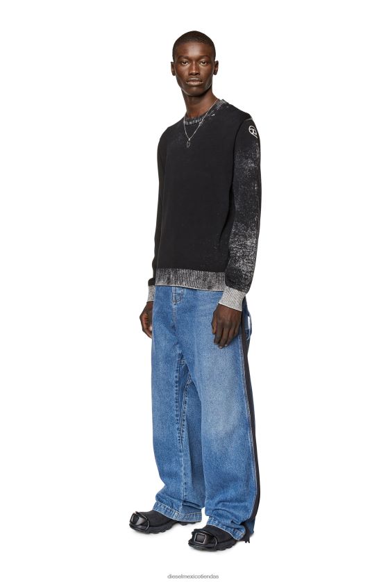 Diesel k-larence-b hombres 4P44F92 vestir negro