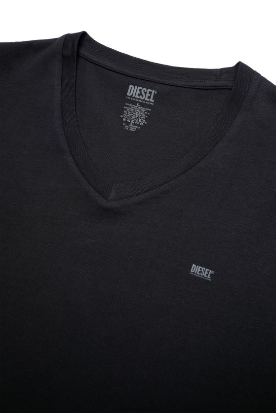 Diesel umtee-michael-tube-dos paquetes hombres 4P44F440 vestir negro