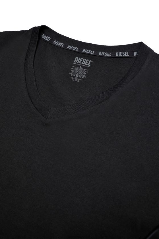 Diesel umtee-michael-tube-dos paquetes hombres 4P44F442 vestir negro