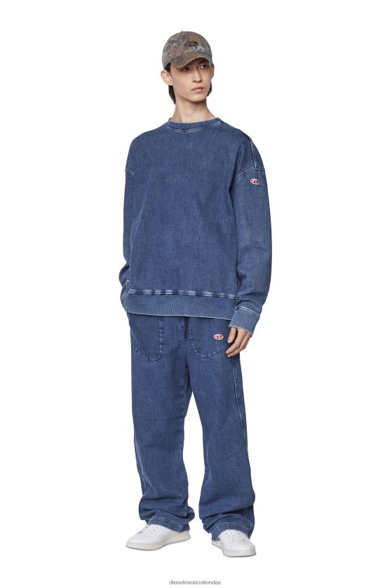 Diesel s-athene bajo hombres 4P44F504 calzado blanco negro