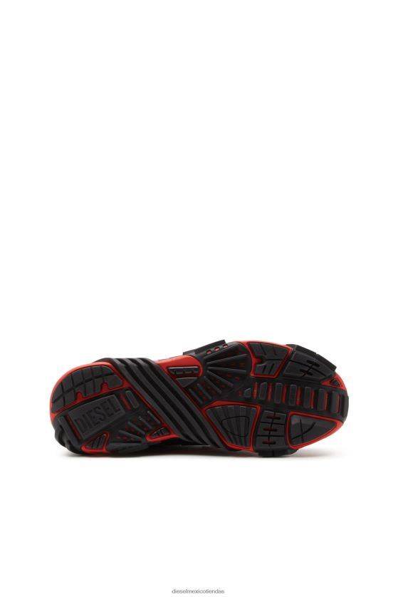 Diesel s-prototipo v2 hombres 4P44F523 calzado negro/rojo