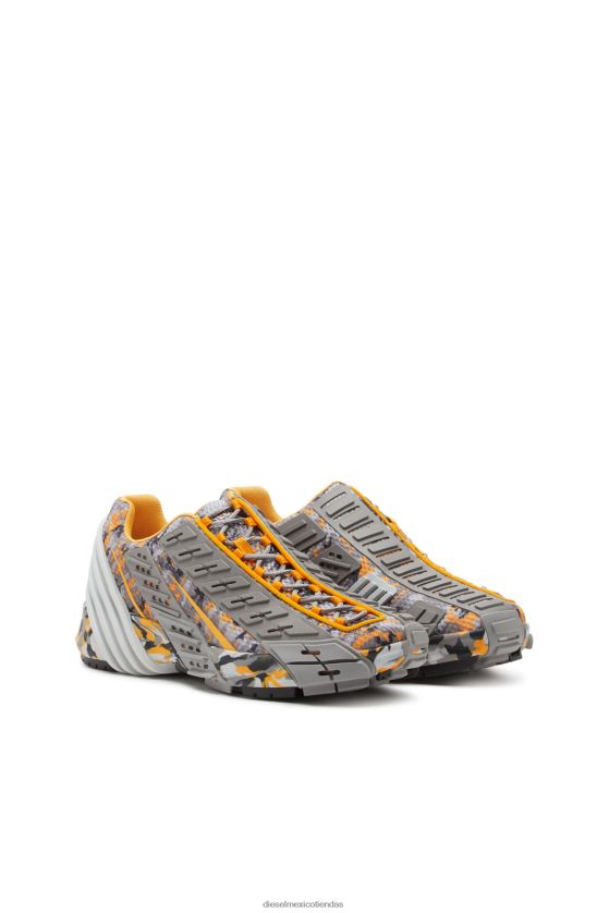 Diesel s-prototipo v2 hombres 4P44F532 calzado gris/naranja