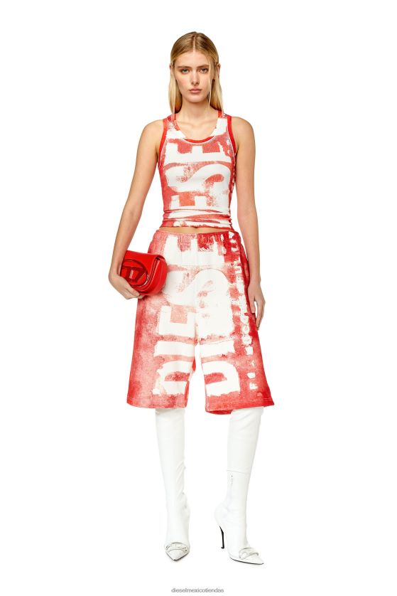Diesel t-anky-g1 mujer 4P44F932 vestir rojo
