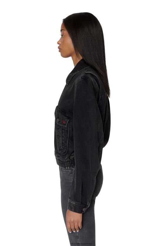 Diesel chamarra bomber De Tracy mujer 4P44F778 vestir negro/gris oscuro