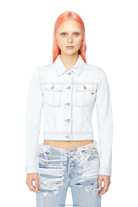 Diesel chamarra de camionero adelgazante mujer 4P44F773 vestir azul claro