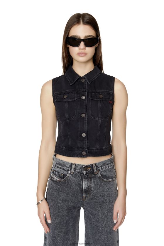 Diesel de-slimmy-sm mujer 4P44F777 vestir negro/gris oscuro