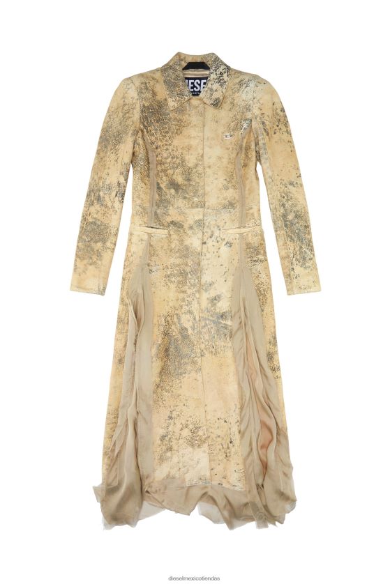 Diesel l-karasi mujer 4P44F788 vestir marrón claro