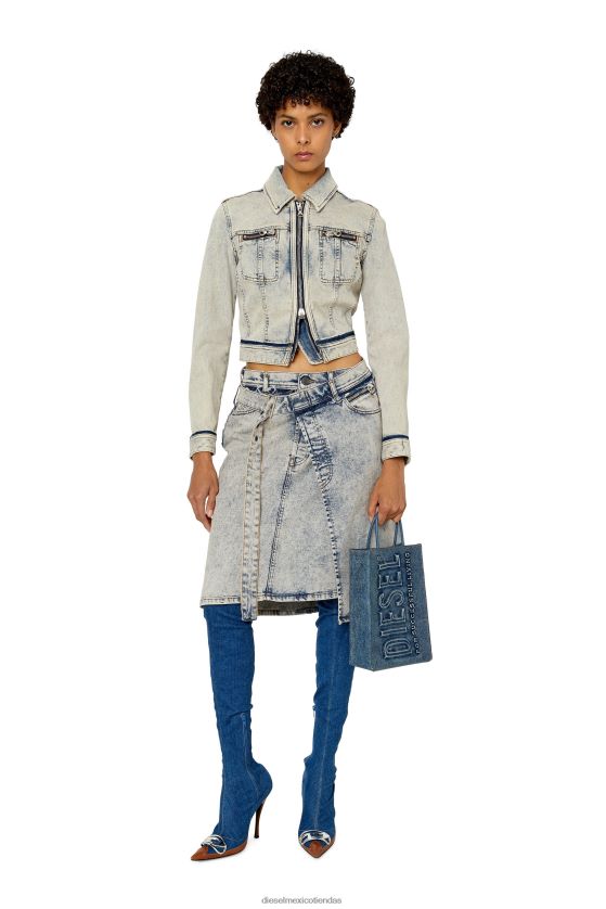 Diesel dependencia-media mujer 4P44F1038 vestir azul claro