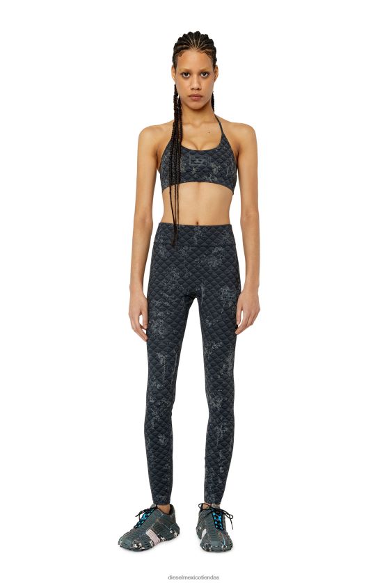 Diesel awsb-jonas-wt41 mujer 4P44F993 vestir negro