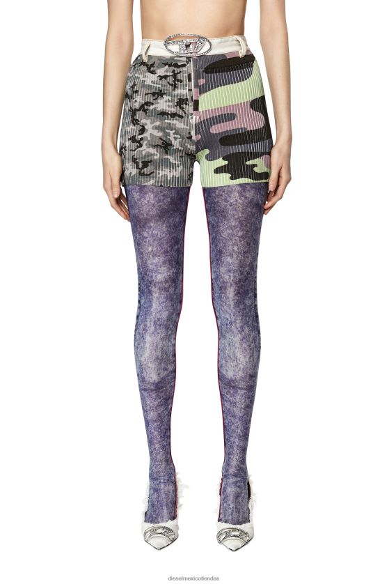 Diesel m-lancaster mujer 4P44F971 vestir Verde gris