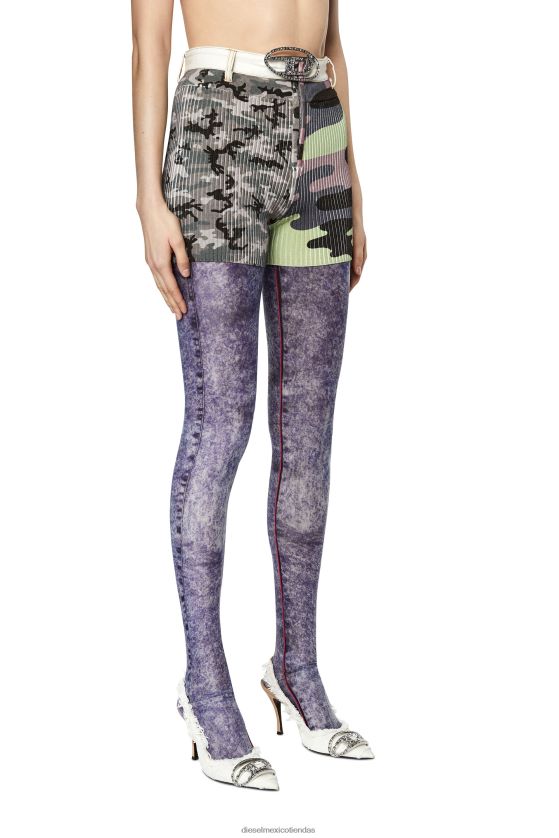 Diesel m-lancaster mujer 4P44F971 vestir Verde gris