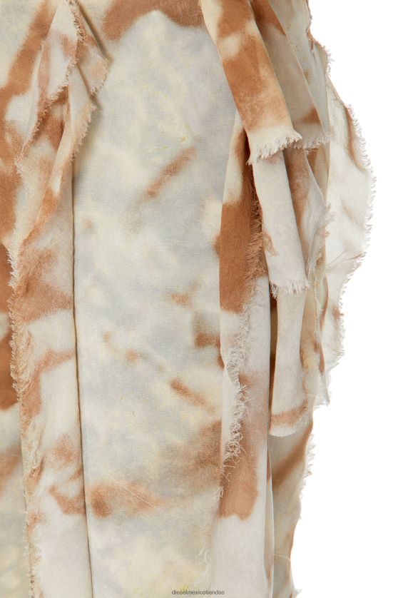 Diesel p-foluke mujer 4P44F1001 vestir marrón gris