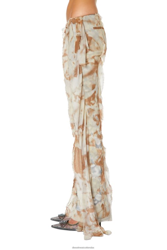 Diesel p-foluke mujer 4P44F1001 vestir marrón gris