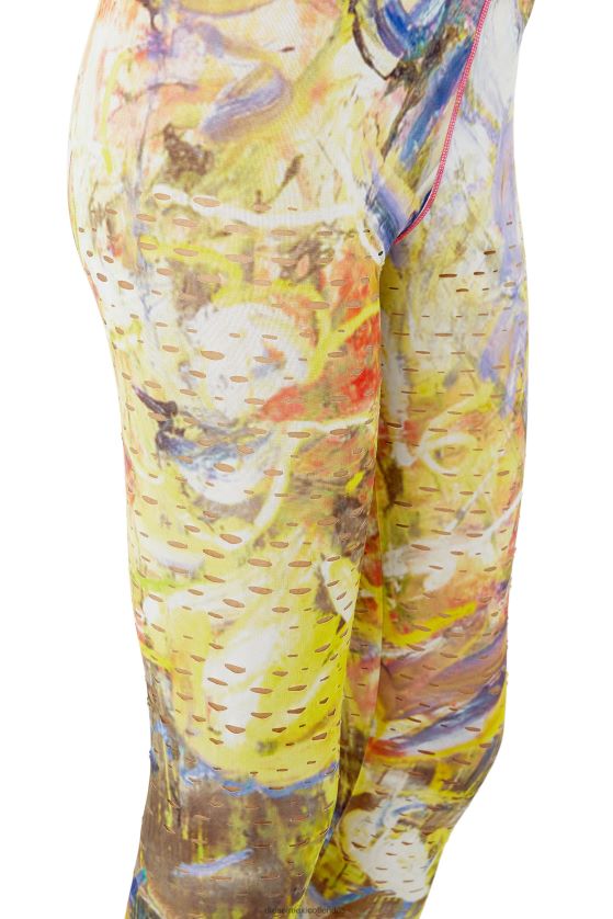 Diesel p-koll-g1 mujer 4P44F1008 vestir blanco amarillo