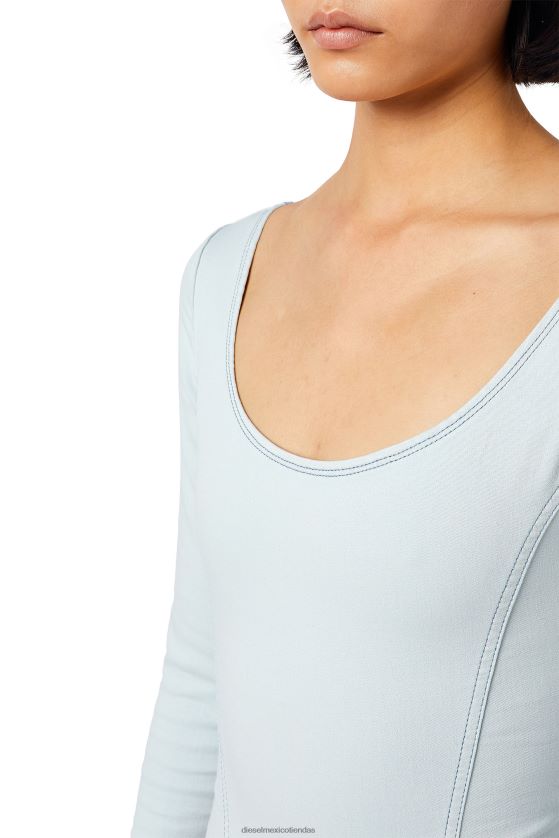 Diesel body de mezclilla con chándal de d-cho mujer 4P44F880 vestir azul claro