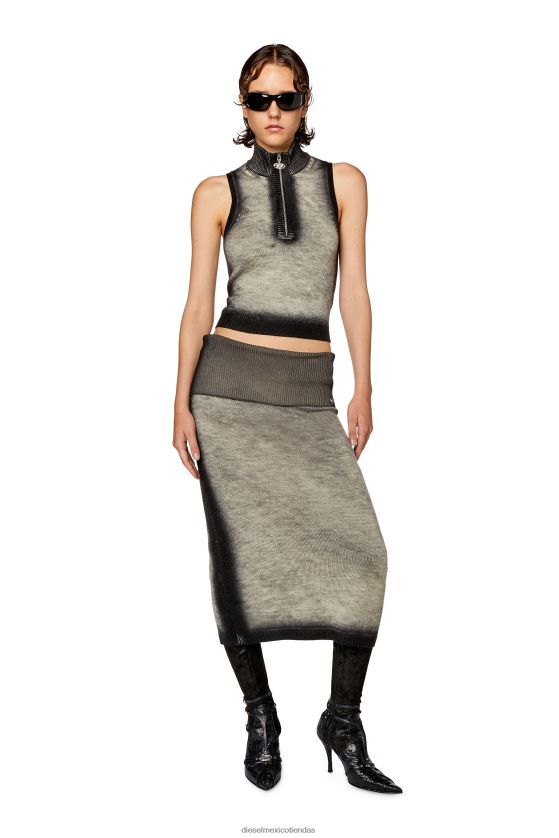 Diesel m-ionio mujer 4P44F868 vestir gris