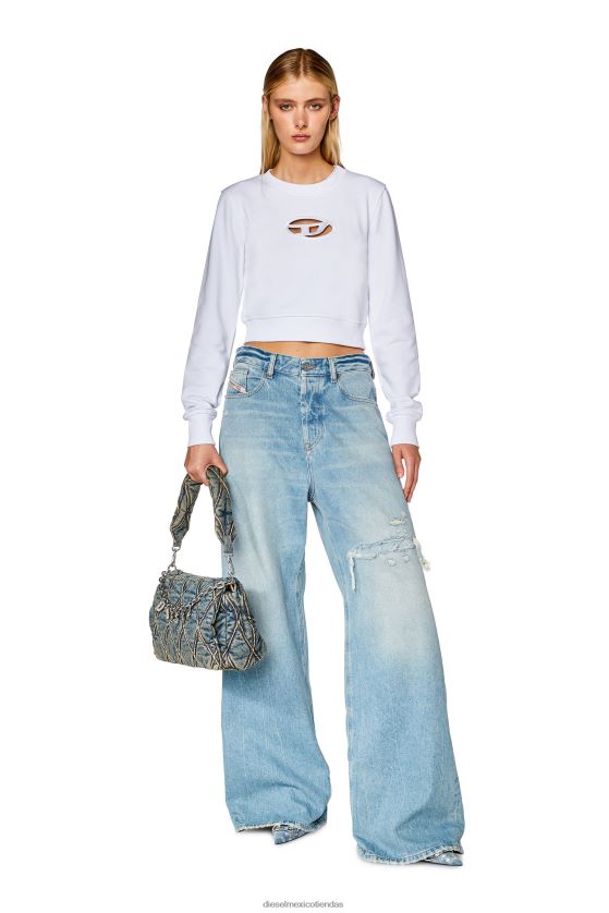Diesel f-delgado-od mujer 4P44F890 vestir blanco