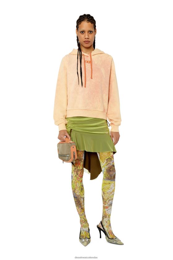 Diesel f-reggy-hood-g2 mujer 4P44F895 vestir naranja