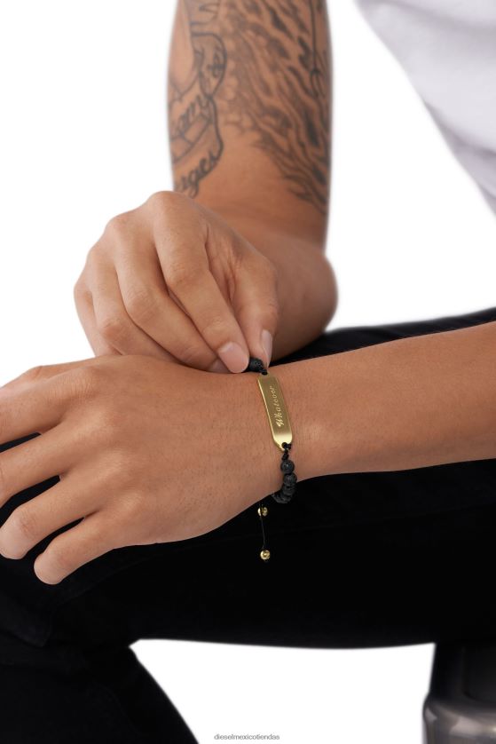 Diesel dx1404 unisexo 4P44F710 accesorio dorado/negro